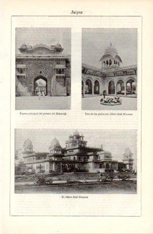 LAMINA V37356: El Albert Hall Museum en Jaipur, India