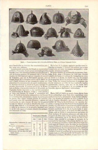 LAMINA V37377: Cascos de Japon