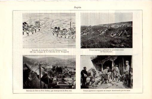 LAMINA V37375: Tropas de Japon en posiciones rusas