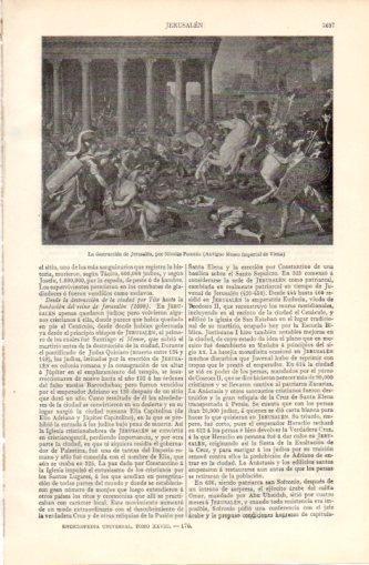 LAMINA V37439: La destruccion de Jerusalen por Nicolas Poussin