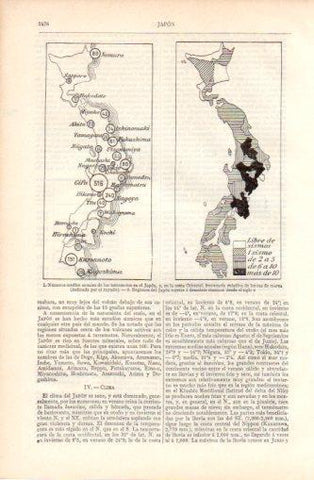 LAMINA V37362: Regiones del Japon sujetas a desastres sismicos