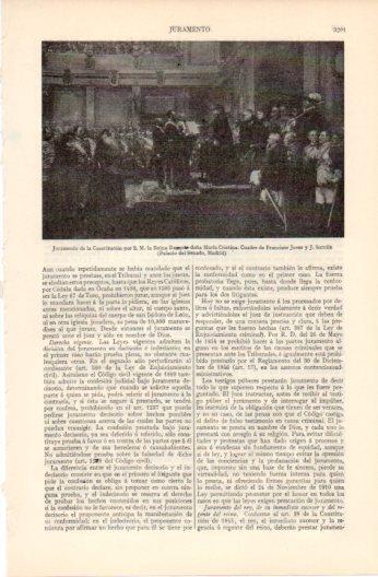 LAMINA V37514: Juramento de la Constitucion por la Reina Marina Cristina cuadro de Jover y Sorolla