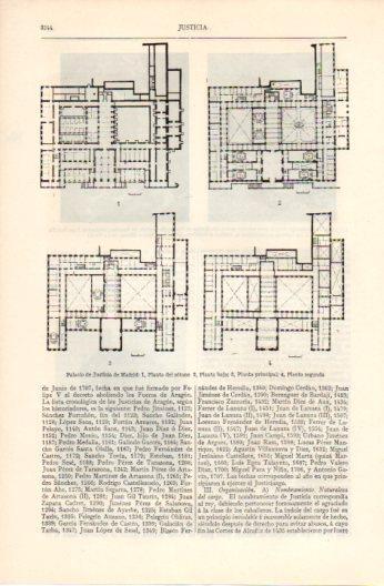 LAMINA V37521: Plantas del Palacio de Justicia de Madrid