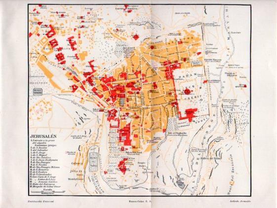 LAMINA V37548: Mapa de Jerusalen