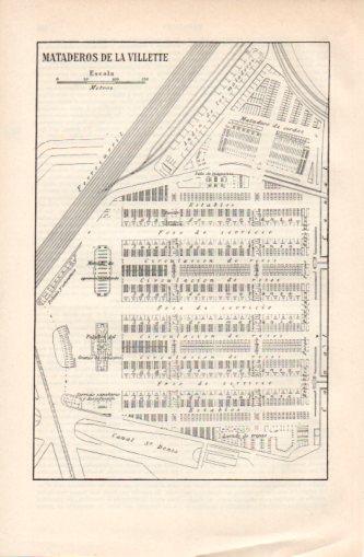 LAMINA V37332: Mataderos de La Villette plano