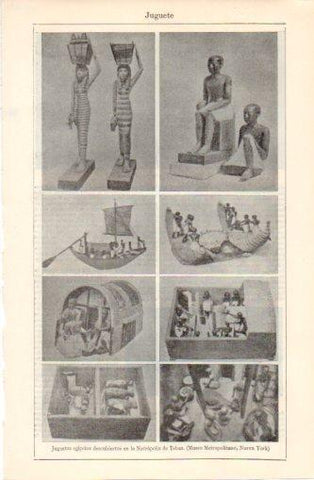 LAMINA V37494: Juguetes de Egipto de la Necropolis de Tebas