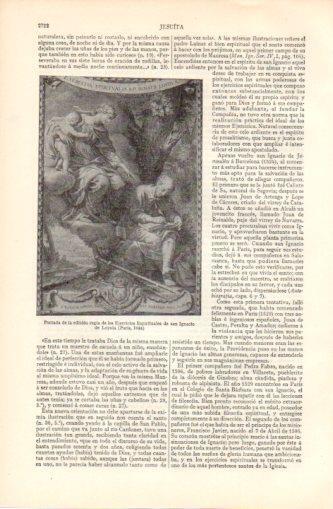 LAMINA V37445: Portada de los Ejercicios Espirituales de San Ignacio de Loyola 1644