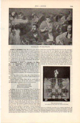 LAMINA V37492: La juerga por J. M. Lopez Mezquita