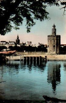 POSTAL PV09165: Torre del Oro y rio Guadalquivir, Sevulla