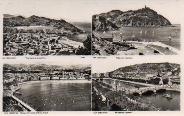 POSTAL PV08888: San Sebastian vistas varias