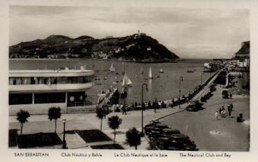 POSTAL PV08884: Club Nautico y Bahia de San Sebastian