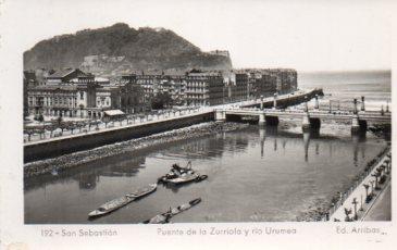 POSTAL PV08879: Puente de la Zurriola, San Sebastian