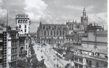 POSTAL PV08874: Avenida Queipo de Llano y Jose Antonio, Sevilla