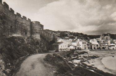 POSTAL PV08909: Muralla y Carretera del Faro en Tossa de Mar