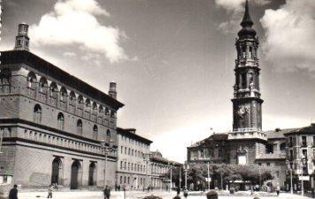POSTAL PV08834: La Seo y La Lonja de Zaragoza