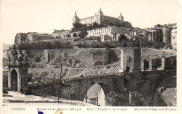 POSTAL PV08855: Puente de Alcantara y Alcazar, Toledo