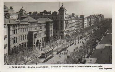 POSTAL PV08845: Rambla del Generalisimo vista en Tarragona
