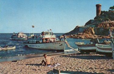 POSTAL PV08921: Detalle de la playa de Tossa de Mar