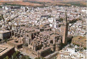 POSTAL PV08993: Vista aerea Catedral de Sevilla