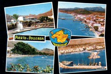 POSTAL PV08988: Vistas varias Puerto de Pollensa, Mallorca