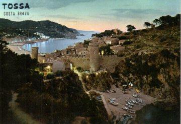 POSTAL PV09022: Anochecer en Tossa de Mar