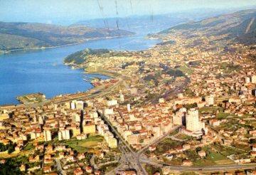 POSTAL PV09014: Vista aerea de Vigo