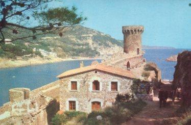 POSTAL PV08948: Vista parcial del Castillo de Tossa de Mar