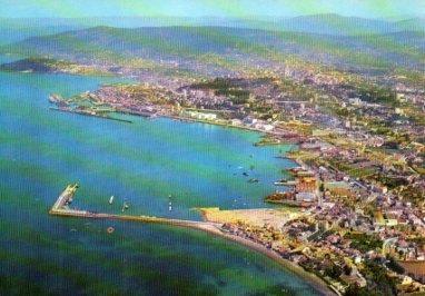 POSTAL PV08950: Vista aerea parcial de Vigo