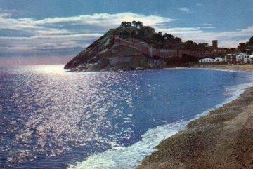 POSTAL PV08964: Contraluz en la Bahia de Tossa de Mar