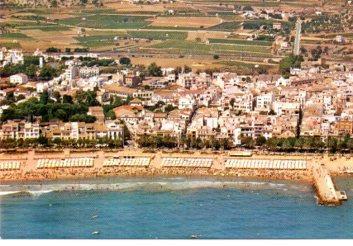 POSTAL PV08957: Vista aerea de Sitges