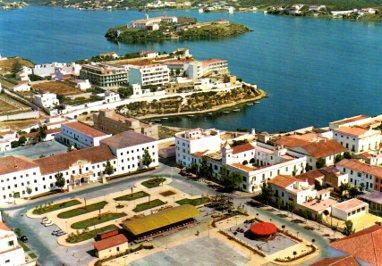POSTAL PV08954: Vista parcial aerea de Villacarlos, Menorca