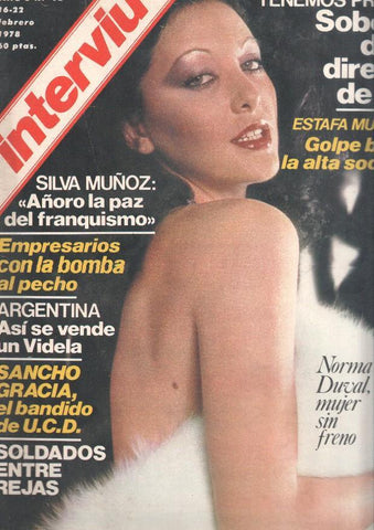INTERVIU numero 0092, febrero 1978: Norma Duval en portada