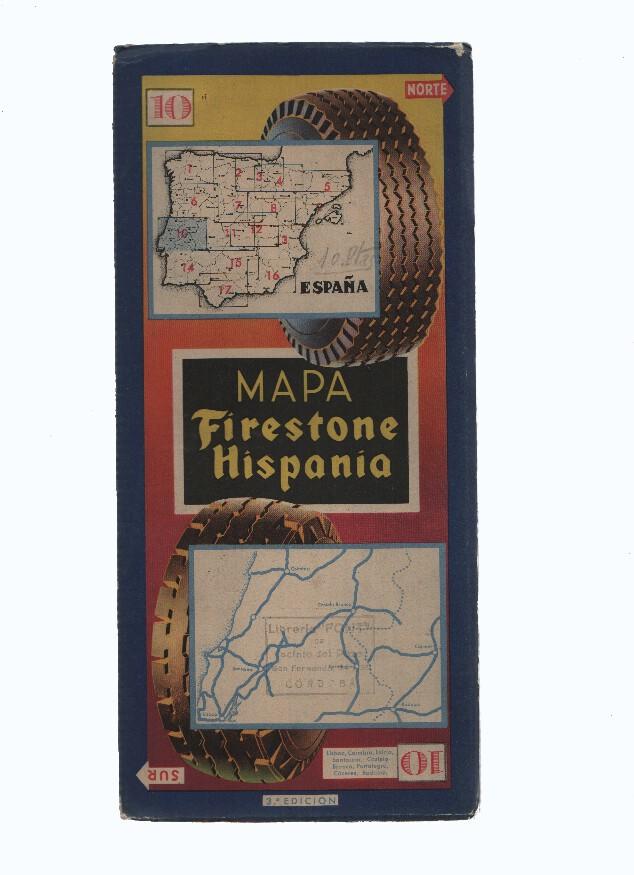 Mapa Firestone Hispania numero 10: Lisboa, Coimbra,