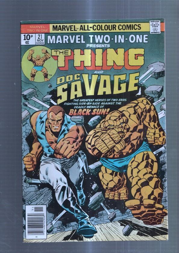 Marvel Two in One numero 21: The Thing and Doc Savage