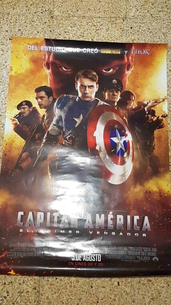 Poster cine: Capitan America, el primer vengador