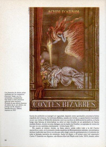 LAMINA V38271: Portada edicion francesa de relatos de A. von Armin 1933