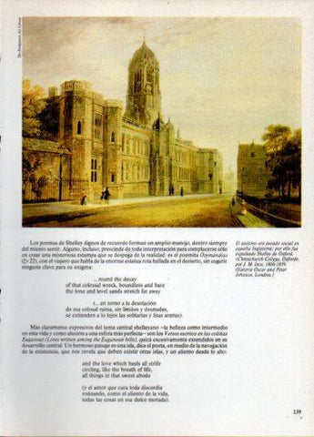 LAMINA V38282: Christchurch College Oxford por J. M. Ince