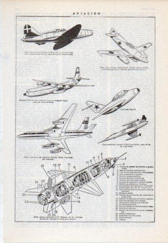 LAMINA V38245: Aviacion tipos de avion I