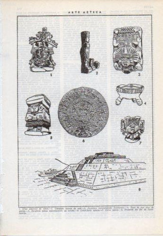 LAMINA V38247: Arte Azteca