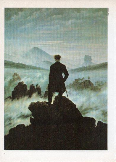 LAMINA V38251: Caminante sobre el mar de nubes por C. D. Friedrich