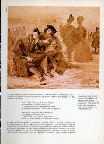 LAMINA V38259: Ilustracion para el Fausto de Goethe por Delacroix