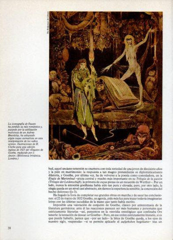 LAMINA V38260: Ilustracion para el Fausto de Goethe edicion inglesa por H. Clarke