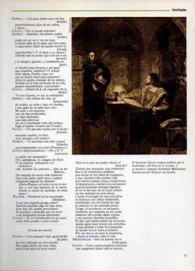 LAMINA V38262: Fausto y Mefistofeles, ilustracion del Fausto de Goethe