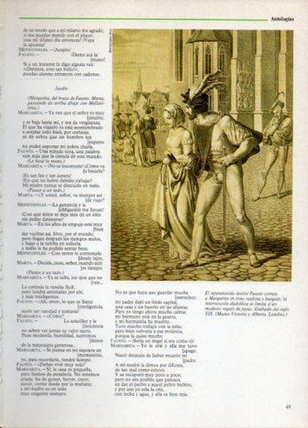 LAMINA V38263: El doctor Fausto grabado del siglo XIX