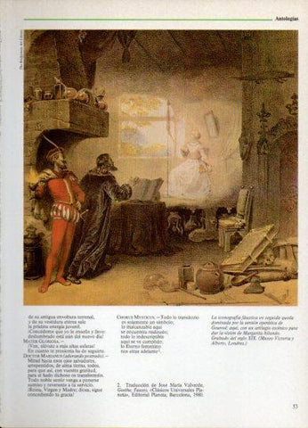 LAMINA V38264: Iconografia faustica grabado del siglo XIX