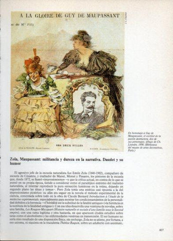 LAMINA V38331: Dibujos de 2 personajes de la pasion destructora por Ch. Leandre
