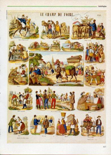 LAMINA V38333: La feria estampa de Epinal por Pinot 1861
