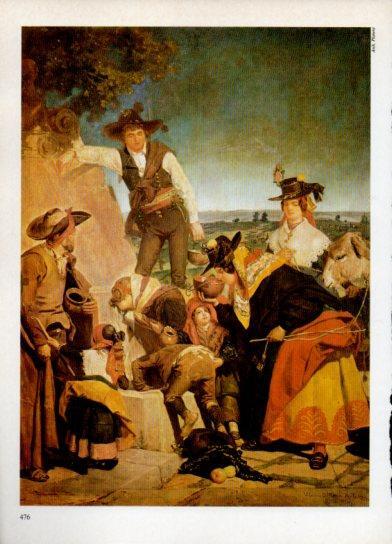 LAMINA V38341: La fuente de la ermita por V. Becquer