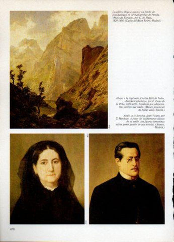LAMINA V38342: Fernan Caballero por E. Cano y Juan Valera por S. Mendoza