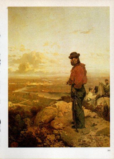 LAMINA V38300: Garibaldi frente a Capua por G. Induno